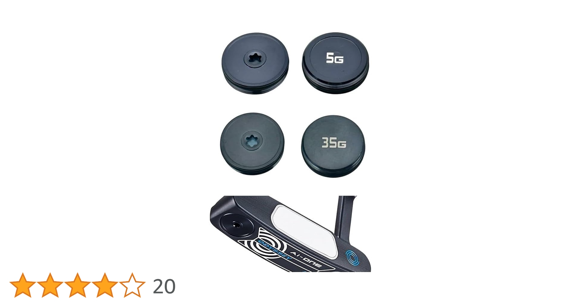 オデッセイ Ai-ONE MILLEDパター専用 ウエイトキット（20g×2個） Ai-ONE MILLEDパター専用ウェイトキット(約5g/約10g/約15g/約20g